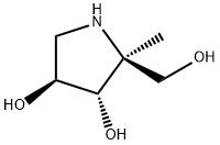 (2S,3S,4S)-2-(Hydroxymethyl)-2-methyl-3,4-pyrrolidinediol Structure