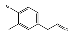 2-(4-溴-3-甲基苯基)乙醛 结构式
