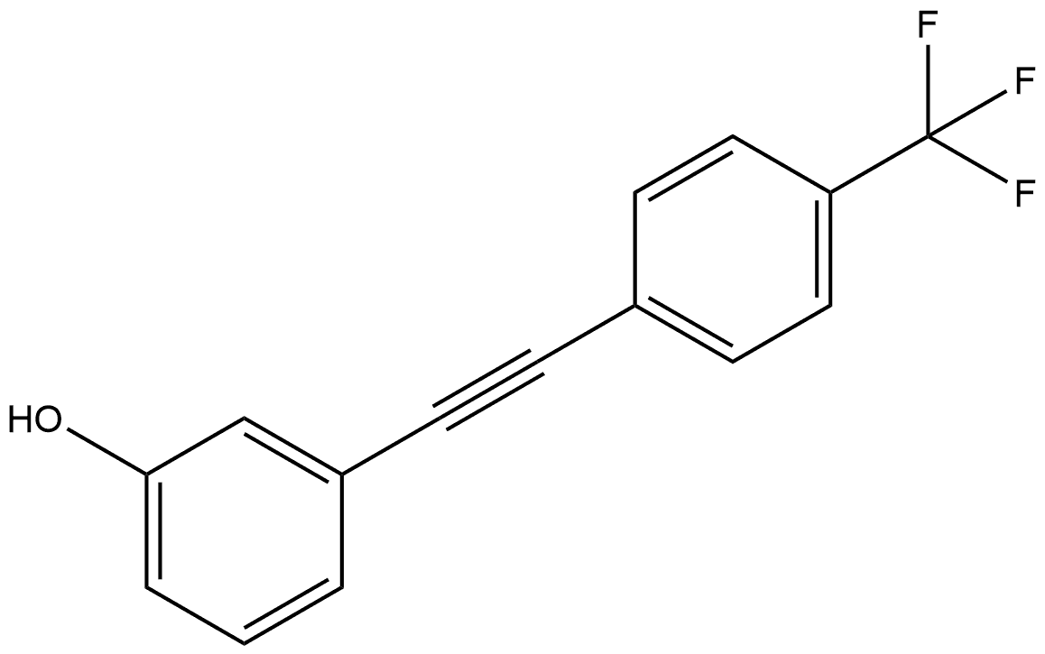 3-[2-[4-(Trifluoromethyl)phenyl]ethynyl]phenol Structure