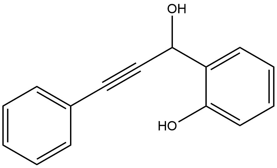 Benzenemethanol, 2-hydroxy-α-(2-phenylethynyl)-,109365-86-8,结构式