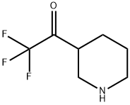 Ethanone, 2,2,2-trifluoro-1-(3-piperidinyl)- Structure