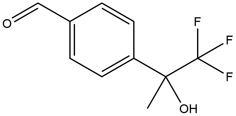 4-(1,1,1-三氟-2-羟丙基-2-基)苯甲醛, 1093853-69-0, 结构式