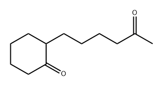 Cyclohexanone, 2-(5-oxohexyl)- Struktur