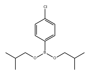 Benzeneboronic acid, p-chloro-, diisobutyl ester (6CI) Structure
