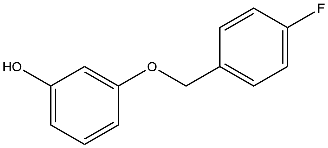 3-((4-fluorobenzyl)oxy)phenol Structure