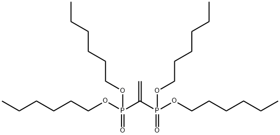 tetra-n-hexyl ethenylidenebisphosphonate 结构式