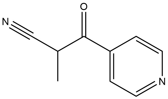 2-METHYL-3-OXO-3-(PYRIDIN-4-YL)PROPANENITRILE Struktur