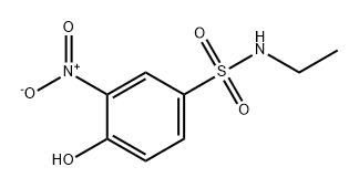 Benzenesulfonamide, N-ethyl-4-hydroxy-3-nitro- Struktur