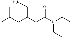 Pregabalin impurity 10/Pregabalin Amine Amide impurity/3-(Aminomethyl)-N,N-diethyl-5-methylhexanamide,1094517-69-7,结构式