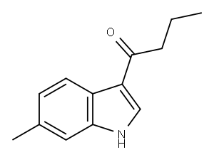 1-(6-methyl-1H-indol-3-yl)butan-1-one 结构式