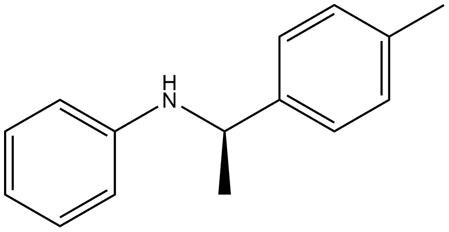 (αR)-α,4-Dimethyl-N-phenylbenzenemethanamine Structure