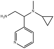 1,2-Ethanediamine, N1-cyclopropyl-N1-methyl-1-(3-pyridinyl)- Structure