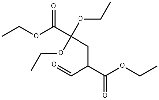 Pentanedioic acid, 2,2-diethoxy-4-formyl-, 1,5-diethyl ester Structure