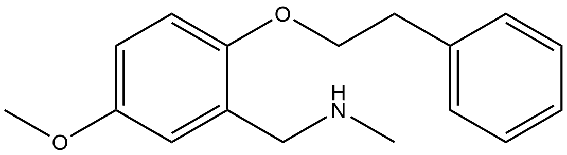 5-Methoxy-N-methyl-2-(2-phenylethoxy)benzenemethanamine Structure