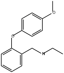 Benzenemethanamine, N-ethyl-2-(4-methoxyphenoxy)- Struktur