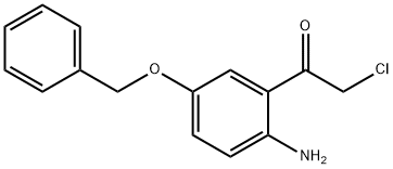 Ethanone, 1-[2-amino-5-(phenylmethoxy)phenyl]-2-chloro- Structure
