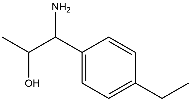 1-AMINO-1-(4-ETHYLPHENYL)PROPAN-2-OL Struktur