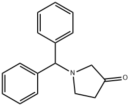 3-Pyrrolidinone, 1-(diphenylmethyl)- Structure
