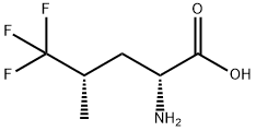 (2R,4S)-2-氨基-5,5,5-三氟-4-甲基戊酸 结构式