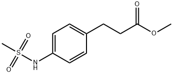 Benzenepropanoic acid, 4-[(methylsulfonyl)amino]-, methyl ester Struktur