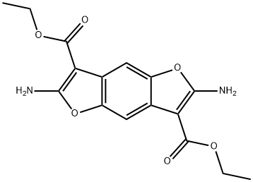 Benzo[1,2-b:4,5-b']difuran-3,7-dicarboxylic acid, 2,6-diamino-, 3,7-diethyl ester,1098-65-3,结构式