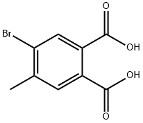 1,2-Benzenedicarboxylic acid, 4-bromo-5-methyl- Struktur
