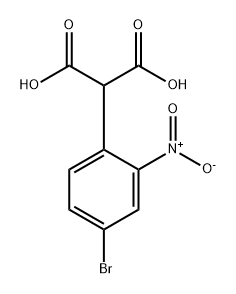 Propanedioic acid, 2-(4-bromo-2-nitrophenyl)- Struktur