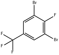 Benzene, 1,3-dibromo-2-fluoro-5-(trifluoromethyl)- 化学構造式