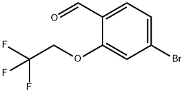 Benzaldehyde, 4-bromo-2-(2,2,2-trifluoroethoxy)- 结构式