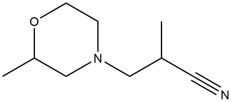 4-Morpholinepropanenitrile,α,2-dimethyl- Structure