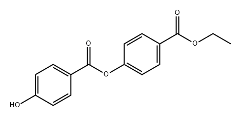Benzoic acid, 4-hydroxy-, 4-(ethoxycarbonyl)phenyl ester Struktur