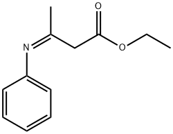 Butanoic acid, 3-(phenylimino)-, ethyl ester, (3Z)- Struktur