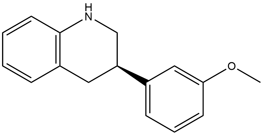 (R)-1,2,3,4-Tetrahydro-3-(3-methoxyphenyl)quinoline Structure