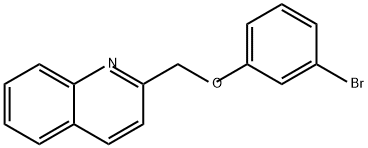 2-[(3-BROMOPHENOXY)METHYL]QUINOLINE, 110033-10-8, 结构式