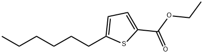 Ethyl 5-hexylthiophene-2-carboxylate 结构式