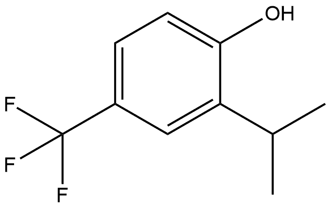 2-(1-Methylethyl)-4-(trifluoromethyl)phenol 结构式