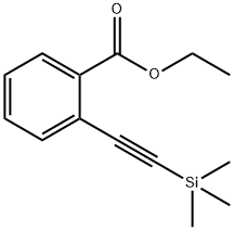 Benzoic acid, 2-[2-(trimethylsilyl)ethynyl]-, ethyl ester Structure