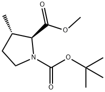 1,2-Pyrrolidinedicarboxylic acid, 3-methyl-, 1-(1,1-dimethylethyl) 2-methyl ester, (2S,3S)-