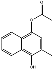 1,4-Naphthalenediol, 2-methyl-, 4-acetate Structure