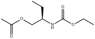 Carbamic acid, [1-[(acetyloxy)methyl]propyl]-, ethyl ester, (R)- (9CI) Struktur