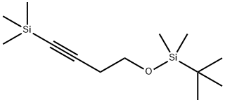 Silane, [4-[[(1,1-dimethylethyl)dimethylsilyl]oxy]-1-butyn-1-yl]trimethyl- Structure