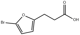 2-Furanpropanoic acid, 5-bromo- Structure