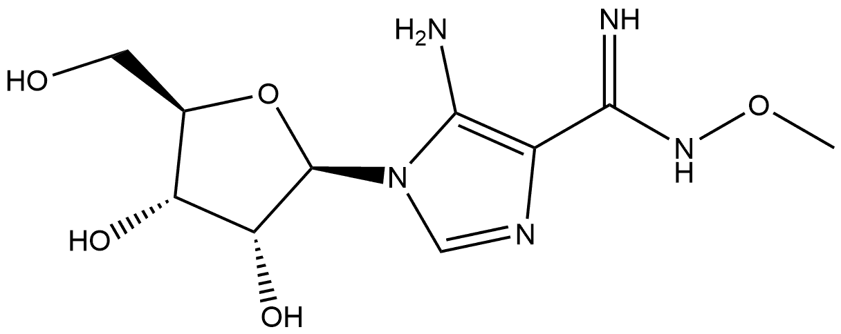 1H-Imidazole-4-carboximidamide, 5-amino-N-methoxy-1-β-D-ribofuranosyl-