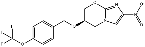 5H-Imidazo[2,1-b][1,3]oxazine, 6,7-dihydro-2-nitro-6-[[4-(trifluoromethoxy)phenyl]methoxy]-, (6R)-|普托马尼异构体