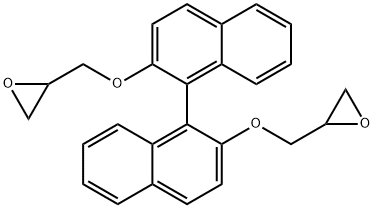 Oxirane, 2,2'-[[1,1'-binaphthalene]-2,2'-diylbis(oxymethylene)]bis- Struktur