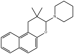 Piperidine, 1-(2,3-dihydro-2,2-dimethyl-1H-naphtho[2,1-b]pyran-3-yl)-