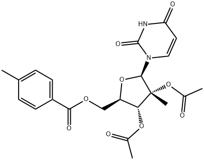 Uridine, 2'-C-methyl-, 2',3'-diacetate 5'-(4-methylbenzoate)