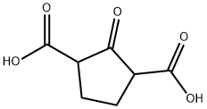 1,3-Cyclopentanedicarboxylic acid, 2-oxo- Structure