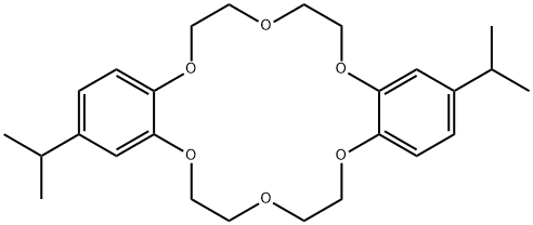 Dibenzo[b,k][1,4,7,10,13,16]hexaoxacyclooctadecin, 6,7,9,10,17,18,20,21-octahydro-2,13-bis(1-methylethyl)- Structure