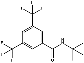 n-(1,1-二甲基乙基)-3,5-双(三氟甲基)苯甲酰胺 结构式